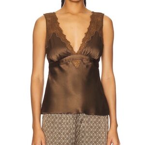 Cami NYC Chocolate Camisole with Lace Detail